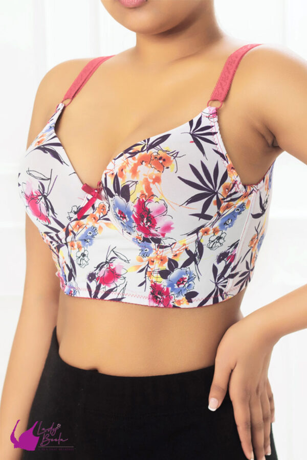 FULL COVERAGE PRINTED FLORAL BRA